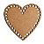 Base Coração 15cm Cesto Fio de Malha/Crochê MDF - Kit 20 unidades - Imagem 1