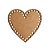 Base Coração 20cm Cesto Fio de Malha/Crochê MDF - Kit 20 unidades - Imagem 2