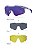 Óculos HB Shield Evo Road - Clear / Multi Purple + Kit Lentes - Imagem 1