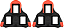 Taco Pedal Shimano SPD SL SM-SH11 Fixo Vermelho - Imagem 2