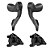 Manete de Freio Sram Rival AXS E1 HRD c/ Pinça Freio Flat Mount (PAR) - Imagem 1