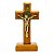 Crucifixo de mesa madeira e metal 11cm - Imagem 1