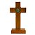 Crucifixo de mesa madeira e metal 11cm - Imagem 2
