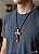 Crucifixo Em Madeira 7 Cm. São Bento No Cordão - Imagem 5