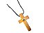 Crucifixo Em Madeira 7 Cm. São Bento No Cordão - Imagem 3