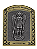 Quadro São Miguel Arcanjo Dourado com Oração 6cm - Imagem 1