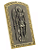 Quadro São Miguel Arcanjo Dourado 10cm - Imagem 2