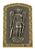 Quadro São Miguel Arcanjo Dourado 10cm - Imagem 1