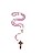 Terço Infantil Rosa 8 mm - Imagem 1