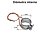 Resistência Elétrica Coleira Mica Injetora 40MM X 30MM 120W 220V Conector Saída Rabicho - Imagem 2