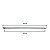Resistência Elétrica Reta Palito Forno 700W 110V 6,5X580MM - Imagem 2