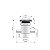 Bico Mini Jato Banheira Hidromassagem Spa Ofuro Espelho Inox - Imagem 2