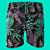 Short Água Harman Preto Folhas Diferentes - Imagem 1