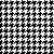 Papel Perfumado para forrar gaveta Rolo com 3 folhas - Pied de poule (Preto e branco) Aroma amadeirado - Imagem 2
