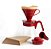 Conjunto Kit Hario V60 Craft Coffee Maker Vermelho - Imagem 3