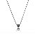 Colar ponto negro oval Ref.80215 - Imagem 1