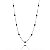 Colar tiffany corações negro 80cm Ref. 80228 - Imagem 1