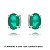 Brinco oval esmeralda fusion P Ref.80913 - Imagem 4