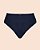 Calcinha de Biquíni Cintura Alta Hot Pants Azul Marinho Suede - Imagem 2