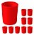 Kit 10 Pcs Luva Pvc Emenda Condulete Eletroduto Vermelho 3/4 - Imagem 1