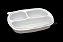 Marmitex de plástico Preta 3 Divisórias PP 33 1080ml 30 Unidades - Imagem 1