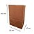 Saco de Papel Kraft 22x14x34 Lisa Delivery  Gr 80 100 Unidades - Imagem 1