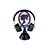 Suporte para headphone headset fone de ouvido Barbie - Imagem 1