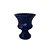 Vaso Espanha Pequeno Porcelana Azul Marinho Decorativo Flor - Imagem 4