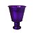 VASO DE METAL CONE ROXO - Imagem 1