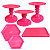 Kit Festa Mosaico Pink Neon Peças Decorativas Só Boleiras - Imagem 1