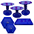 Kit Festa Mosaico Azul BIC Peças Decorativas Só Boleiras - Imagem 1