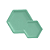 Kit Festa Mosaico Verde Menta Peças Decorativas Só Boleiras - Imagem 5