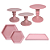 Kit Festa Mosaico Rose Peças Decorativas Mesa Só Boleiras - Imagem 1