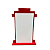 DISPLAY MDF PREDIO RETANGULAR VERMELHO - Imagem 3