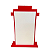 DISPLAY MDF PREDIO RETANGULAR VERMELHO - Imagem 3