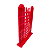 DISPLAY MDF PREDIO TRIPLO VERMELHO - Imagem 2