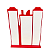 DISPLAY MDF PREDIO TRIPLO VERMELHO - Imagem 3