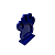 DISPLAY MDF PATINHA AZUL ROYAL - Imagem 3