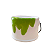VASO BALDE DE TINTA ALCA CORDA VERDE LIMAO - Imagem 1