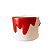 VASO BALDE DE TINTA ALCA CORDA VERMELHO - Imagem 1
