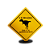 DISPLAY MDF PLACA CUIDADO AREA DE DINOSSAUROS - Imagem 1