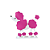 Display MDF Cachorrinho Da Boneca Pink Decorativo Totem - Imagem 1