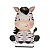 Display Adesivo Decorativo Festa Safari Zebra Placa Mdf - Imagem 1
