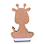 Display Adesivo Decorativo Festa Safari Girafa Placa Mdf - Imagem 3