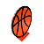 DISPLAY DE MDF BOLA DE BASQUETE - Imagem 2