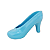 Sapatinho de Salto Mod2 Azul Bebê  Decoração Festa Princesa - Imagem 1