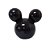 Cabeça Mouse Cerâmica Preto Decorativo Enfeite - Imagem 2