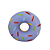 Donuts Lilás Para Em Pé Cofre Decorativo Cerâmica Festas - Imagem 1