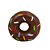 Donuts Marrom Para Em Pé Cofre Decorativo Cerâmica Festas - Imagem 1