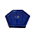 Bandeja Mosaico Sextavada Grande Azul Marinho Decorativo - Imagem 1